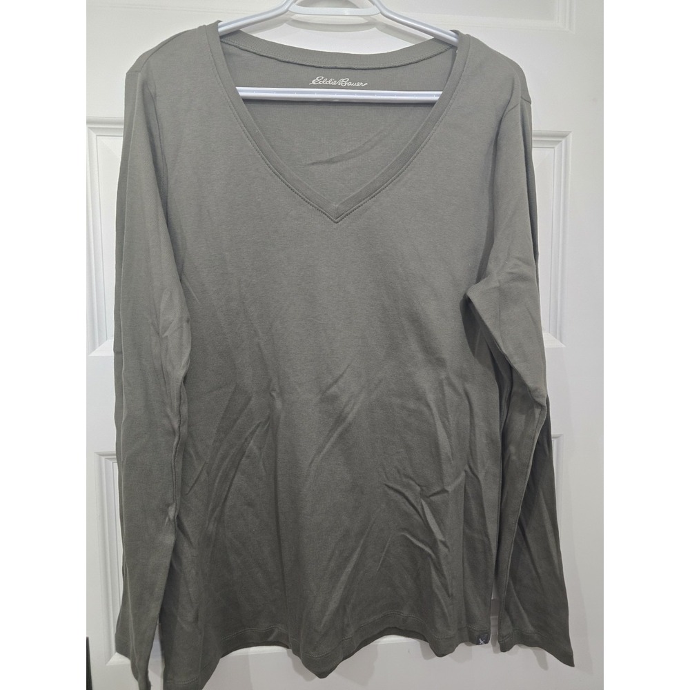 Eddie Bauer Outdoor Long Sleeve TSHIRT Size XL Green